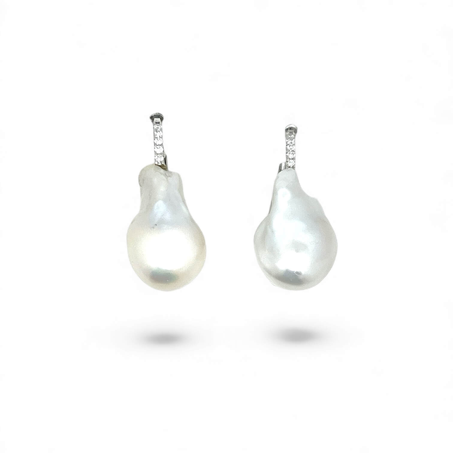 Orecchini di Perle AUSTRALIA scaramazze e diamanti art.ORP170