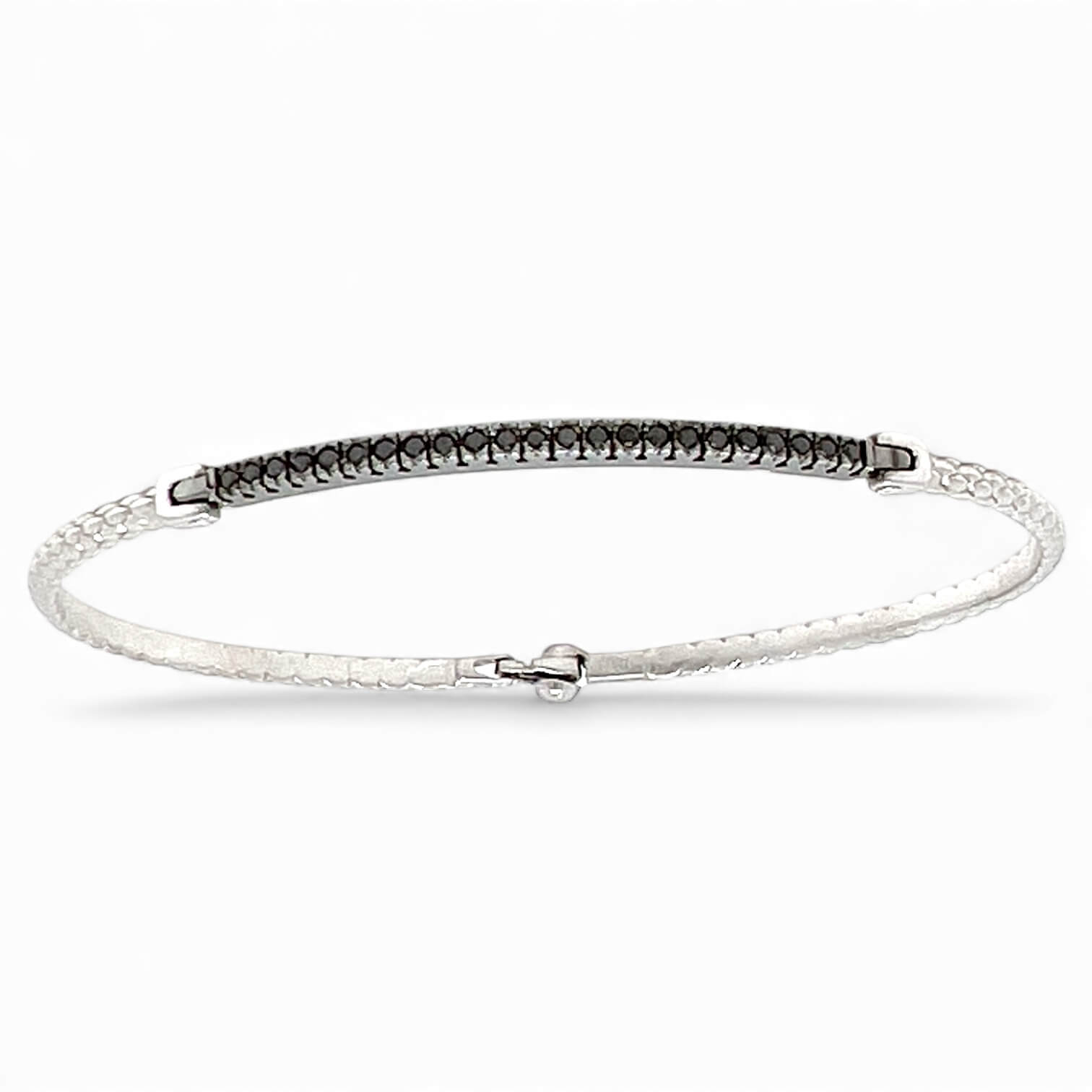 Bracciale tennis FOPE diamanti neri oro bianco 750% art. 867B